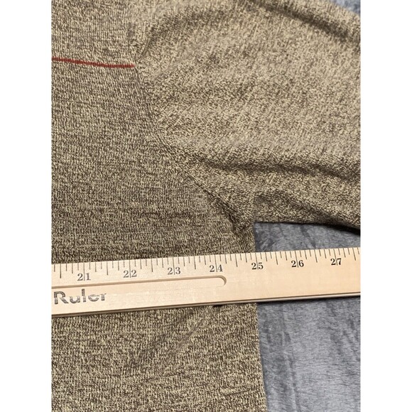 R&R Casuals Sweater Mens XL Brown Long Sleeve Collar Cashmere Wool Silk Pullover - Picture 14 of 15